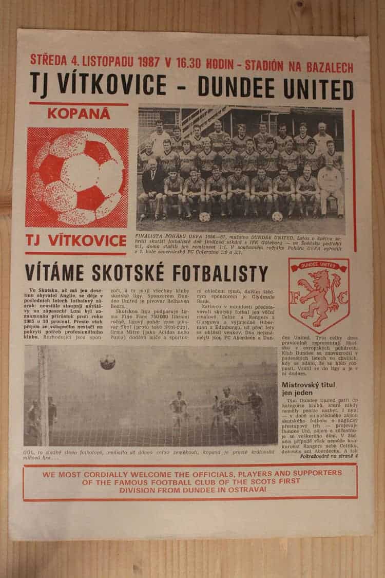 TJ Vitkovice v Dundee United FC